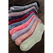 Chenille Socks Coral Pink
