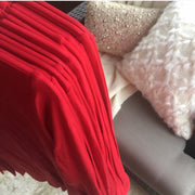 Bamboo Long Sleeve Vneck Red