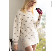 Fuzzy Hearts Ultra Cozy Pullover Sweater