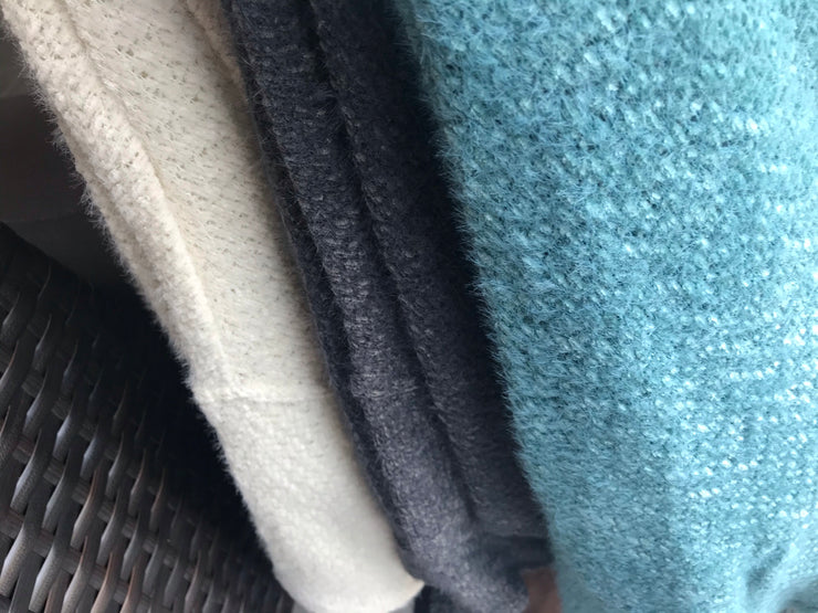 Fuzzy Lightweight Dolman Sleeve Teal