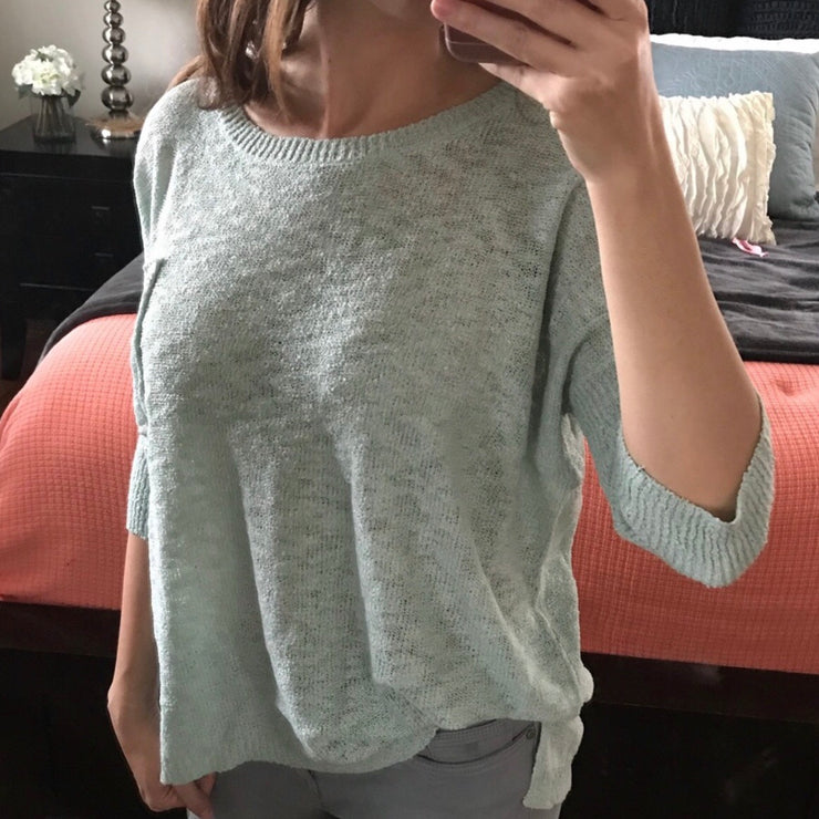 High Low Mint Pullover
