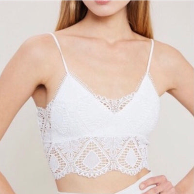 Lace Bralette White