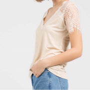 Lacey The V Neck T Honey Gold