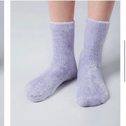 Chenille Socks Coral Pink