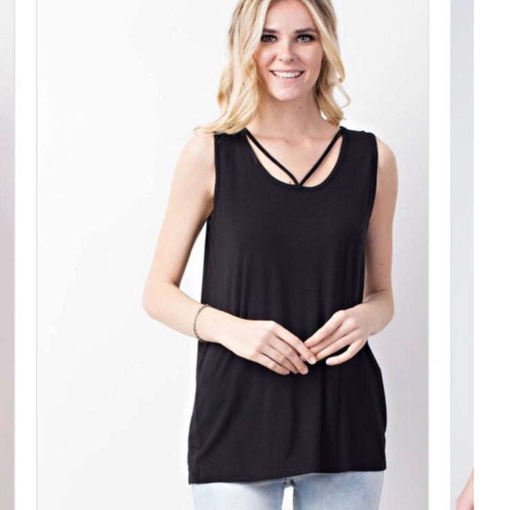 Bamboo Tank Off White