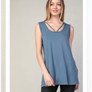Bamboo Tank Off White